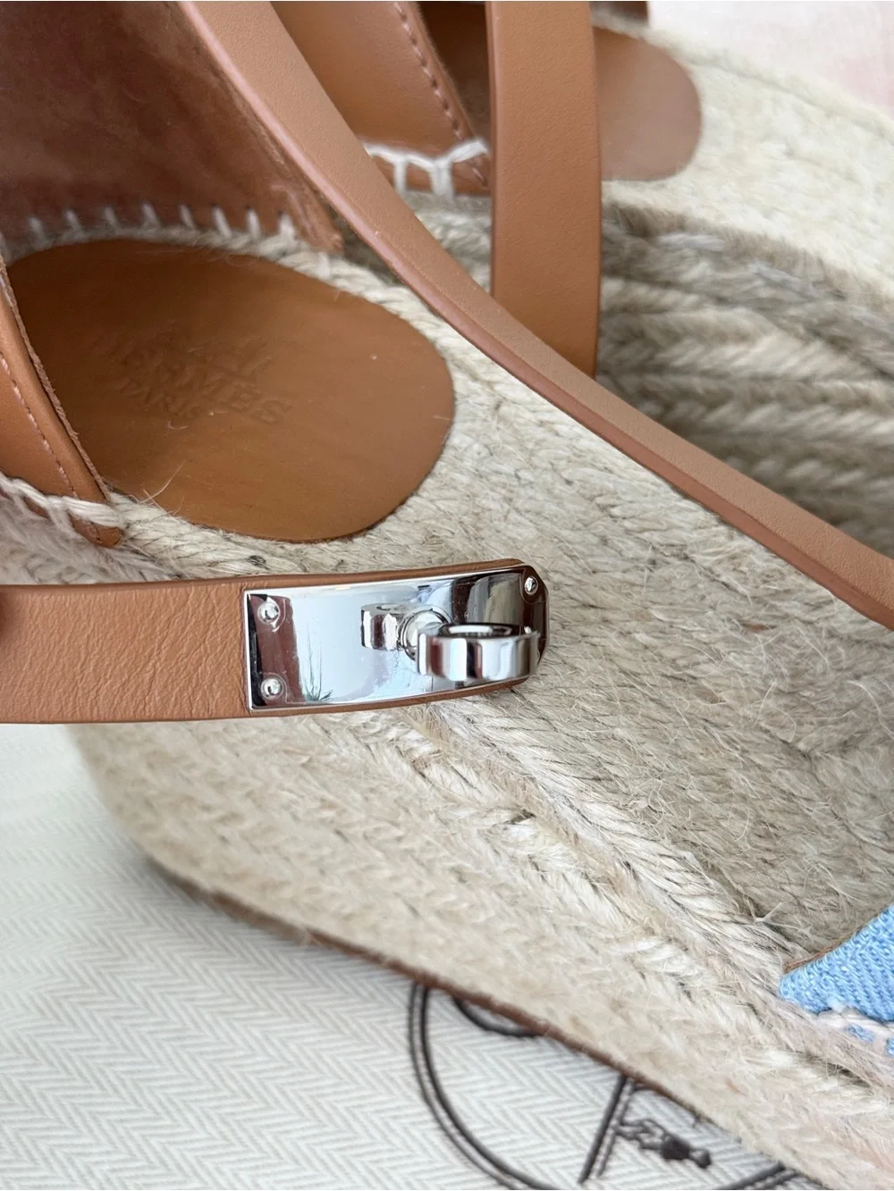 Hermès Tipoli Denim Espadrilles - EU38 - Picture 5 of 16